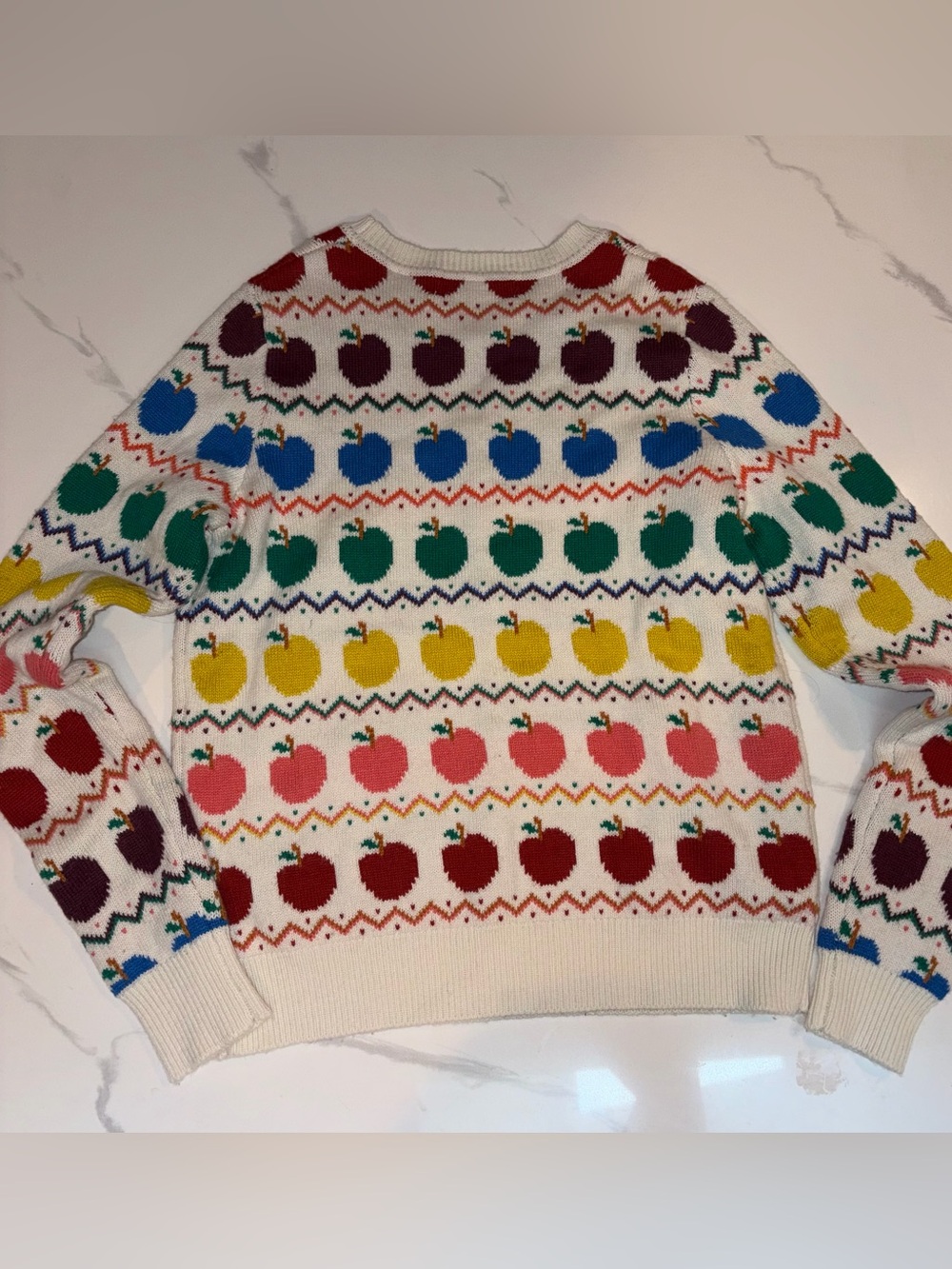 Boden Fair Isle Apple Sweater, Size Small - Picture 10 of 13